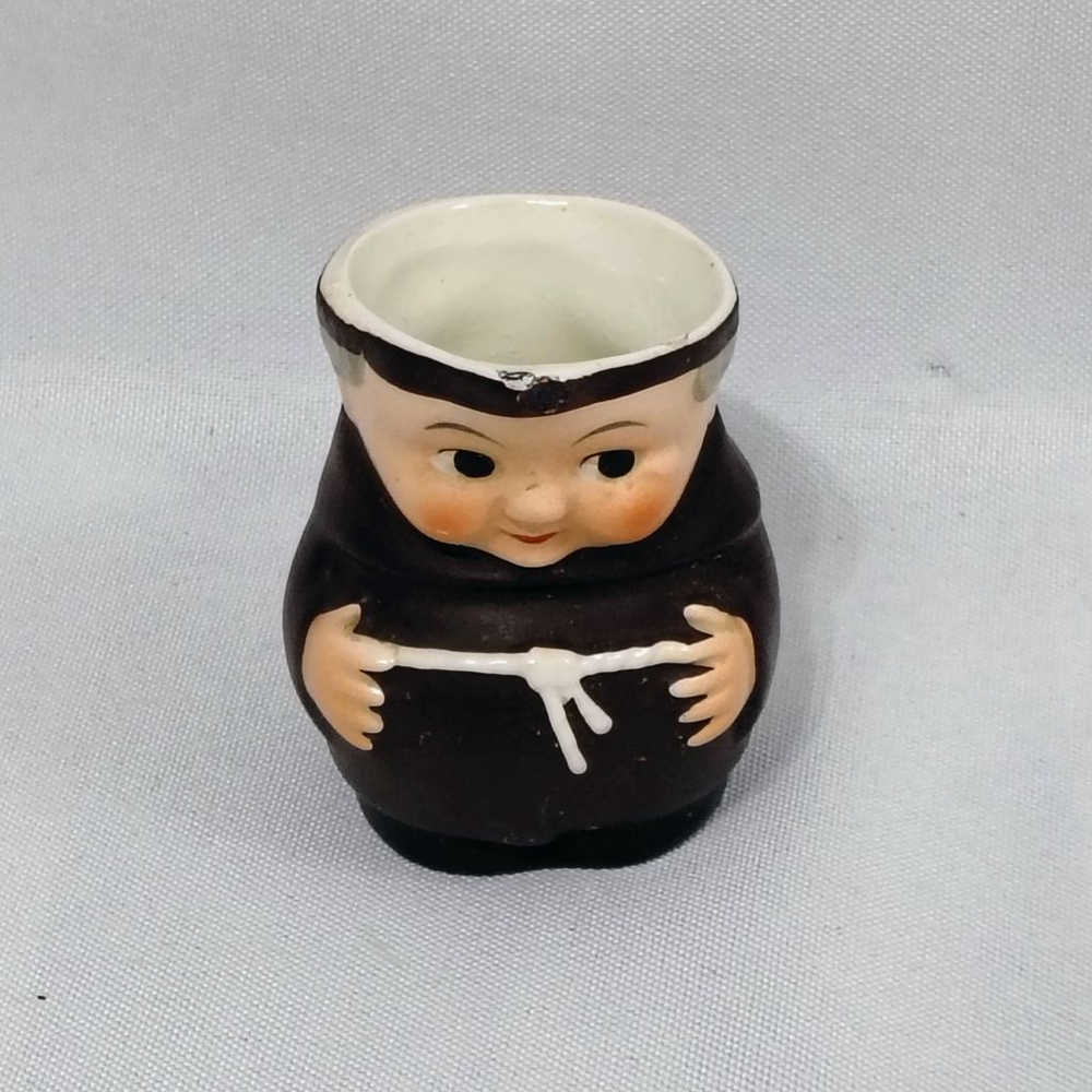 Vintage 50s Friars Tuck Monk Ceramic Creamer Goebel Hummul Miniature - Picture 6 of 10